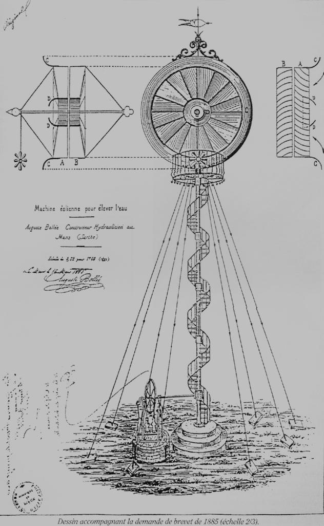 Schéma de l'éolienne second brevet